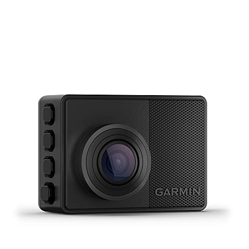 Garmin Dash CAM 67W – Cámara Delantera para Coche con Pantalla de 2”, 1440 píxeles y 180 Grados, Detector de incidentes y Modo vehículo aparcado, 3.7 MP