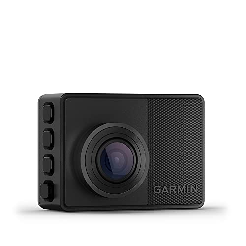 Garmin Dash CAM 67W – Cámara Delantera para Coche con Pantalla de 2”, 1440 píxeles y 180 Grados, Detector de incidentes y Modo vehículo aparcado, 3.7 MP