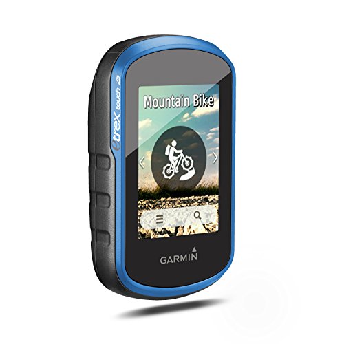Garmin eTrex Touch 25 De Mano 2.6" Pantalla táctil 159g Negro, Azul navegador - Navegador GPS (6,6 cm (2.6"), 160 x 240 Pixeles, MicroSD (TransFlash), 4 GB, De Mano, Negro, Azul)