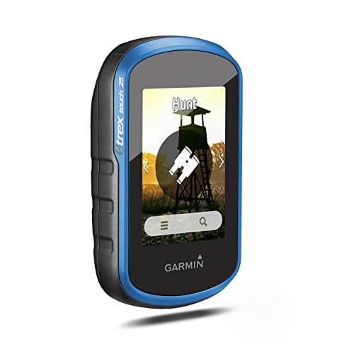 Garmin eTrex Touch 25 De Mano 2.6" Pantalla táctil 159g Negro, Azul navegador - Navegador GPS (6,6 cm (2.6"), 160 x 240 Pixeles, MicroSD (TransFlash), 4 GB, De Mano, Negro, Azul)