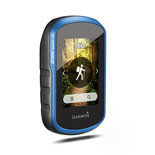 Garmin eTrex Touch 25 De Mano 2.6" Pantalla táctil 159g Negro, Azul navegador - Navegador GPS (6,6 cm (2.6"), 160 x 240 Pixeles, MicroSD (TransFlash), 4 GB, De Mano, Negro, Azul)