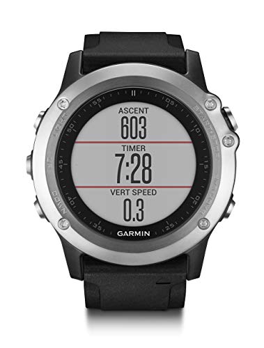 Garmin Fenix 3 HR GPS Multisport Watch with Outdoor Navigation and Wrist Based Heart Rate - Silver Edition (Certified Refurbished)
