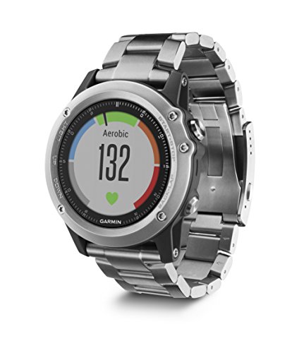 Garmin Fēnix 3 Zafiro - Reloj multideporte de titanio con GPS, correa de titanio