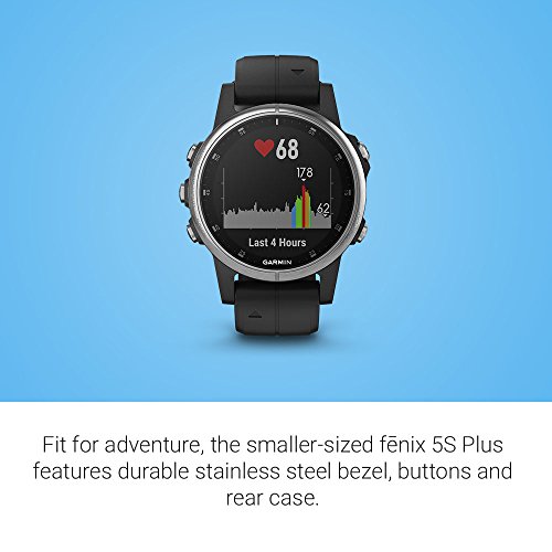 Garmin Fenix 5S Plus - Reloj GPS multideporte, color negro
