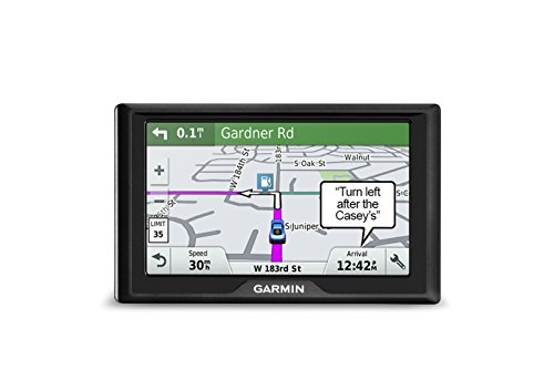 Garmin Sistema de navegación GPS Drive 51 USA+Can LMT-S con mapas de por Vida, tráfico en Vivo y estacionamiento en Vivo, alertas de Conductor, Acceso Directo, Datos de TripAdvisor y Foursquare