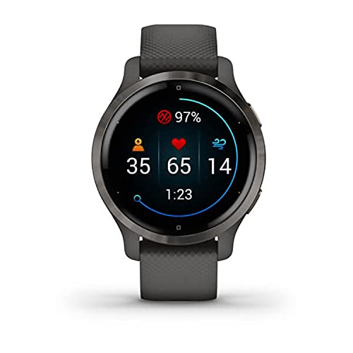 Garmin Venu 2S Reloj inteligente con GPS, música y deportes, Gris Pizarra
