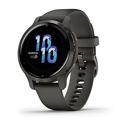 Garmin Venu 2S Reloj inteligente con GPS, música y deportes, Gris Pizarra