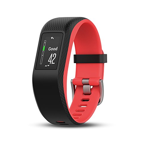 Garmin Vivosport Pulsera de Deporte con GPS y Monitor de Ritmo Cardiaco, Unisex, Negro (Fucsia), S/M