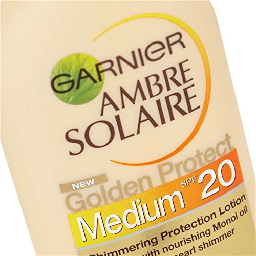 Garnier ambre solaire, factor de protección solar 20 golden - loción protectora - 200 ml