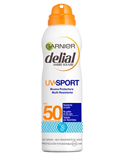 Garnier Delial UV Sport Bruma de Protección Solar para Cara y Cuerpo con SPF50-200 ml