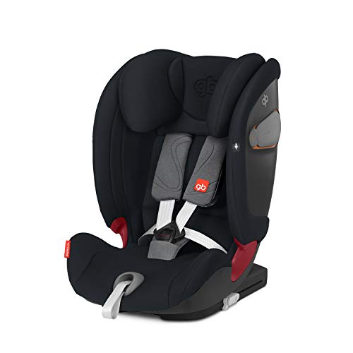 GB Gold Everna-Fix - Silla de coche para coches con ISOFIX, Grupo 1/2/3 (9-36 kg, de 9 meses a 12 años aprox.) Velvet Black