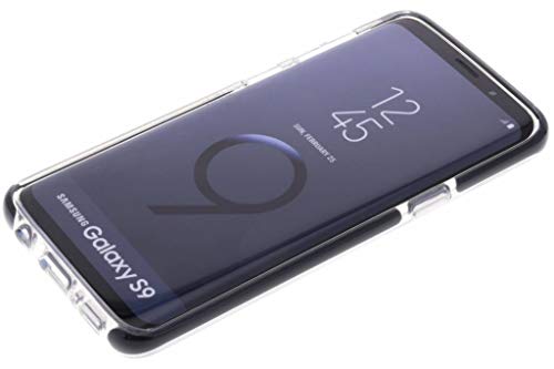 Gear4 Funda Transparente Piccadilly con protección Avanzada contra Impactos [Protegida por D3O], Diseño Delgado y Resistente para Samsung Galaxy S9 - Negra