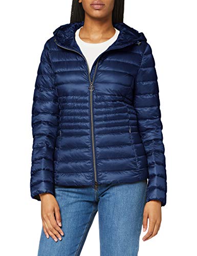 Geox D Jaysen B Chaqueta Acolchada, Azul Lima Oscura, 52 para Mujer