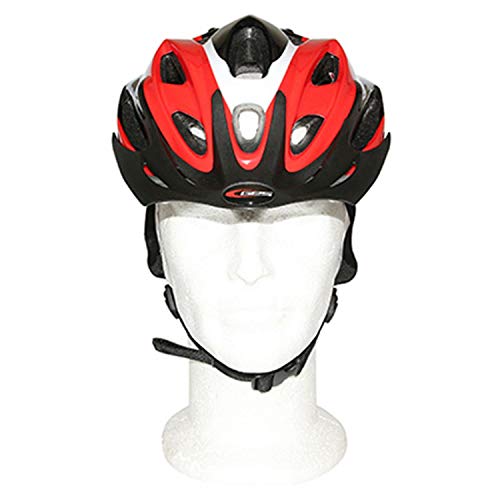 GES Rocket Casco con Visera, Unisex Adulto, Rojo, M / 54-58