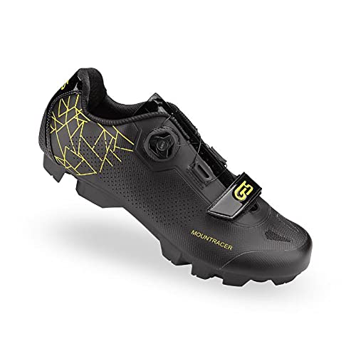 GES Zapatillas Ciclismo MTB MOUNTRACER 2 Amarilla/Negra (Numeric_44)