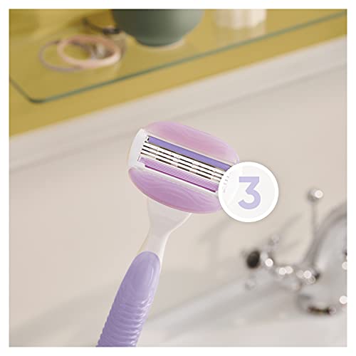 Gillette Venus ComfortGlide Breeze Cuchillas de Afeitar Mujer, Paquete de 8 Cuchillas de Recambio