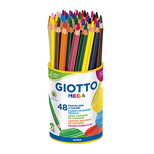 Giotto Mega Lápices de Colores, bote 48 Unidades