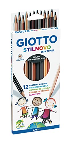 Giotto Stilnovo Skin Tones Lápices de Colores, Estuche 12 Uds.