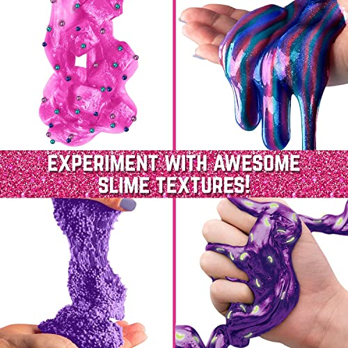 GirlZone Regalos para Niñas Huevo Sorpresa de Slime para Niñas y Niños - Egg Surprise Galaxy Slime Kit con Glow in The Dark Slime y Glitter - Fabrica de Slime