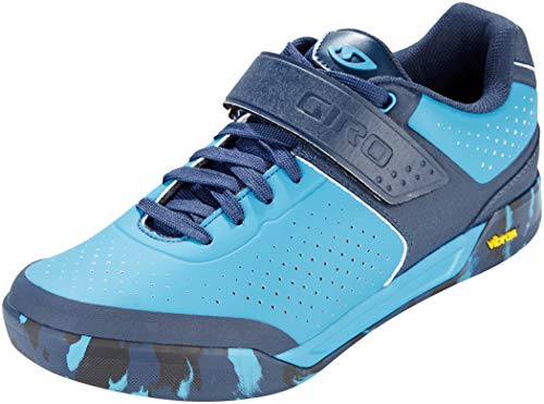 Giro Chamber II, Zapatos de Bicicleta de montaña Mujer, Multicolor (Blue Jewel/Midnight 17), 46 EU