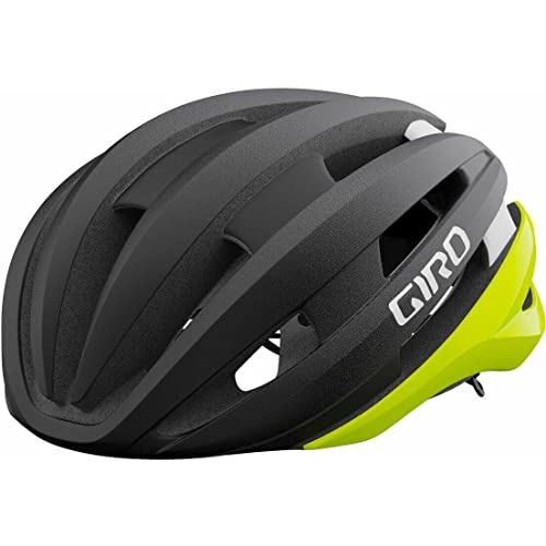 Giro Synthe MIPS II Casco, Hombre, Matte Black Fade/Highlight Yellow, S