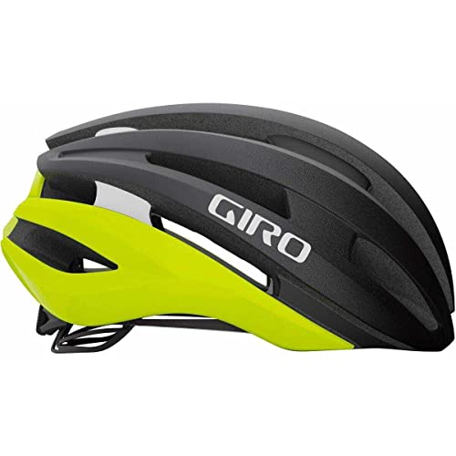 Giro Synthe MIPS II - Casco para Hombre, Color Negro Mate y Amarillo, Talla M