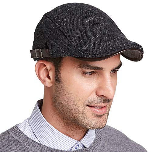 Gisdanchz Boina Hombre Invierno Gorra Irlandesa Boinas De Hombre Gorra Militar Sombrero Negro