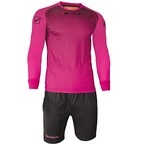 Givova Kit Manchester Equipación de Portero, Hombre, Multicolor (Fuxia/Black), 2XL