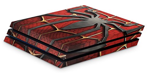 giZmoZ n gadgetZ Skin Adhesivo de Vinilo de Spiderman de GNG para la Consola PS4 Pro + Set de 2 Skins para los Controladores