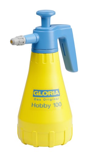Gloria Pulverizador a Presión Hobby 100, Pulverizador de Jardín, Pulverizador de Mano, Capacidad de Llenado 1 L, con Boquilla Regulable, Uso doméstico-jardín