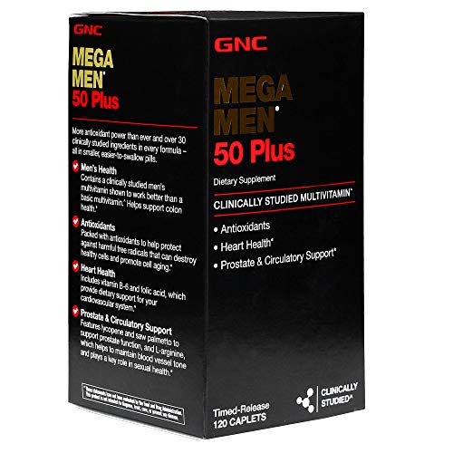GNC Mega Hombres 50 Plus, 120 unidades