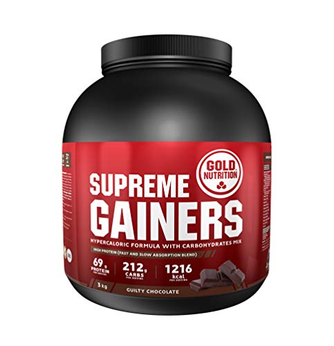 Goldnutrition Supreme Gainers 3kg, Chocolate, Aumento de Peso