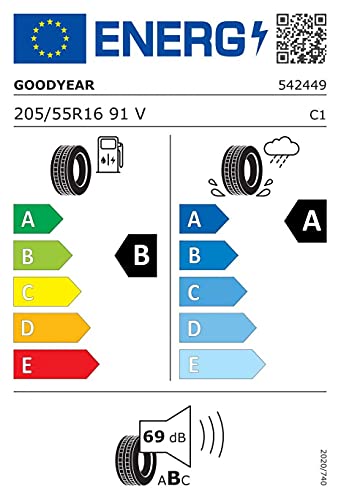 Goodyear 73737 Neumático 205/55 R16 91V, Efficientgrip Performance 2 para 4X4, Verano