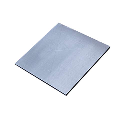GOONSDS Láminas De Aluminio para Piezas De Maquinaria De Manualidades, Fabricación De Moldes,Silver 6061,200x200x10mm