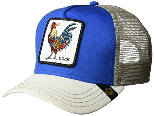 Goorin Bros. Animal Snap Back Trucker Hatanimal Farm Gorra de béisbol, Azul y Blanco, Talla única Unisex Adulto