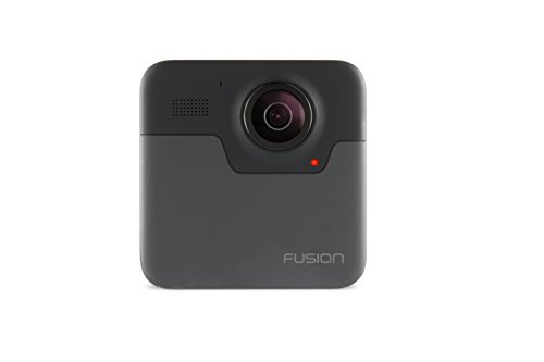 GoPro Fusion - Videocámara 360º deportiva (vídeo 5,2K a 30 fps / 3K a 60 fps, fotos de 18 MP, sumergible hasta 5m, control por voz), color negro
