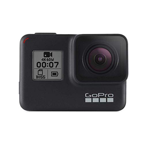 Gopro  Hero7  Black  -  Cámara  De  Acción  (Sumergible Hasta 10M, Pantalla  Táctil,  Vídeo  4K  Hd,  Fotos  De  12  Mp,  Transmisión  En  Directo  Y  Estabilizador), Color Negro