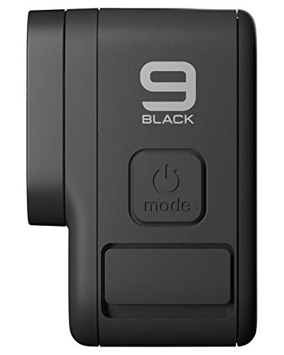 GoPro HERO9 Black - Cámara de acción sumergible con pantalla LCD delantera y pantalla táctil trasera, vídeo 5K Ultra HD, fotos de 20 MP, transmisión en directo en 1080p, sin tarjeta