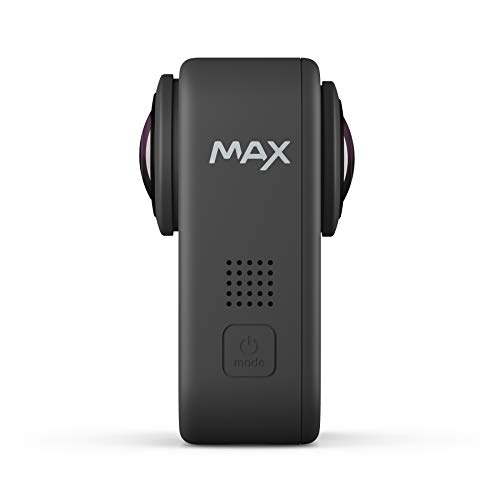 GoPro MAX, Cámara de Acción Digital a Prueba de Agua 360 con Estabilización Irrompible, Pantalla Táctil y Control de Voz, Bluetooth USB Wireless, GoPro Quik, Black