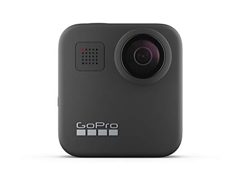 GoPro Max, Cámara de Acción Digital a Prueba de Agua 360 con Estabilización Irrompible, Pantalla Táctil y Control de Voz, Bluetooth USB Wireless, GoPro Quik, Black