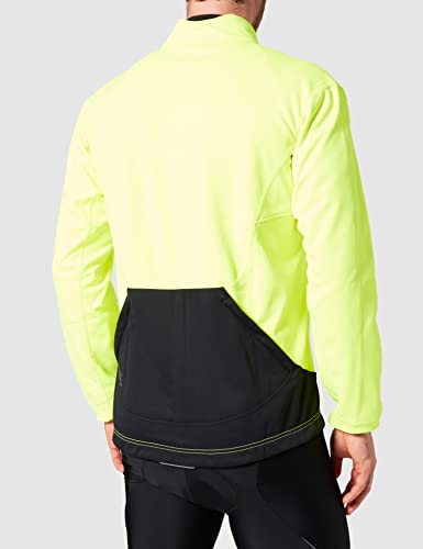 Gore Bike Wear Chaqueta Thermo MTB, Hombre,Gore Windstopper Soft Shell, Power Trail, Talla L, Amarillo neón/Negro, JWPOTR