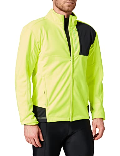 Gore Bike Wear Chaqueta Thermo MTB, Hombre,Gore Windstopper Soft Shell, Power Trail, Talla L, Amarillo neón/Negro, JWPOTR