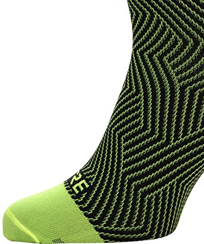 GORE WEAR C3 Calcetines para ciclismo unisex, Talla: 35-37, Color: amarillo neón/negro