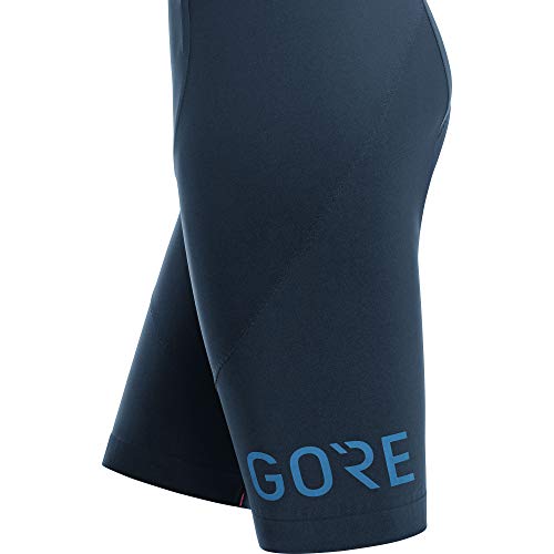 GORE WEAR C3 Culote Corto con Tirantes y Badana para Hombre, S, Azul marino