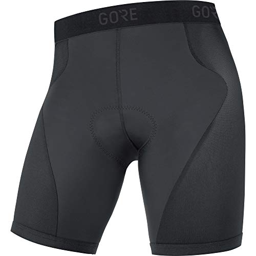 GORE WEAR C3 Mallas de ciclismo cortas para hombre con badana, XL, negro