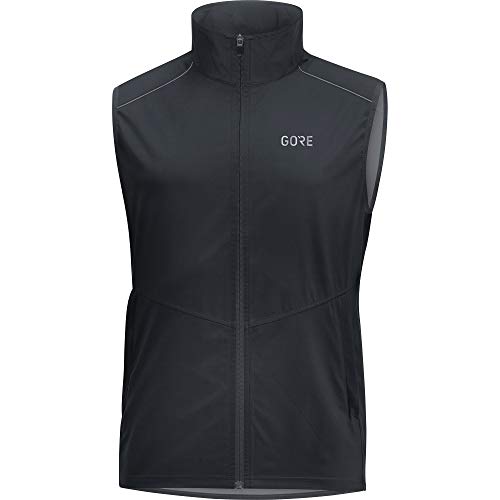 GORE WEAR R3 Chaleco de hombre GORE WINDSTOPPER, S, Negro