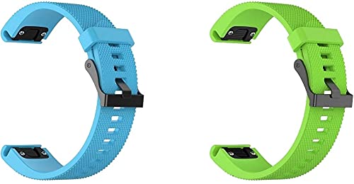 Gransho Compatible con Garmin Forerunner 935 / Forerunner 945 / Forerunner 745 Correa de Reloj, Banda de Reemplazo Silicona Suave Sports Pulsera (Pattern 2+Pattern 9)