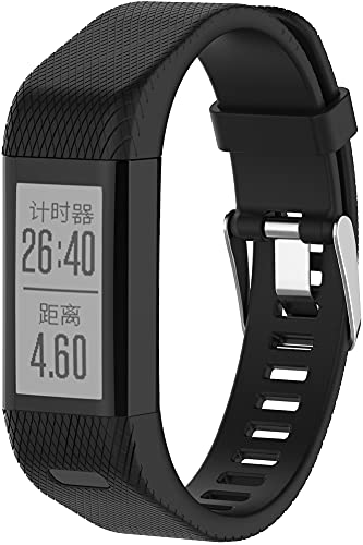 Gransho Correa de Reloj Compatible con Garmin Vivosmart HR+ Plus/Approach X10 / Approach X40, Impermeable Reemplazo Correas Reloj Silicona Banda (4-Pack I)