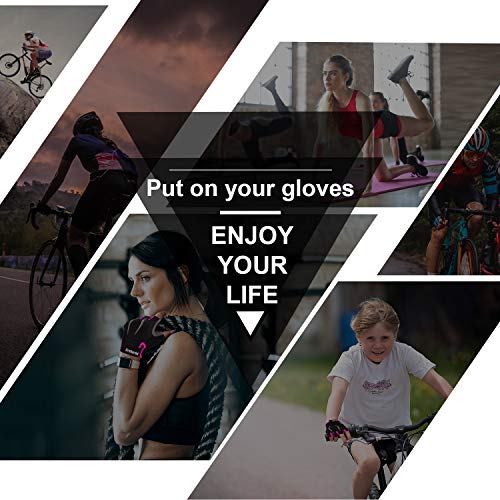 Grebarley Guantes de Ciclismo,Guantes MTB,Adecuado para Ciclismo de Montaña,Todo el Vehículo de Terreno,Bicicleta de Montaña,Guantes de Verano para Hombre/Mujer