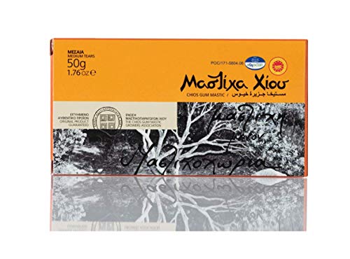 Greece, Greek Chios (Xios) Mastic Gum ( Mastiha or Mastixa ) 50 Gr Box New